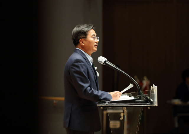 김동연 경기지사가 13일 기자회견을 열고 대한민국 비상 경영 3대 조치를 제안했다./자료사진=경기도